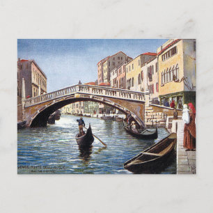 Alte Postkarte - Ponte delle Guglie, Venedig