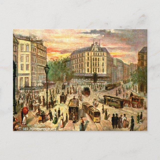 Alte Postkarte - Potsdamer Platz, Berlin (Vorderseite)