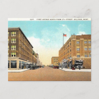 Alte Postkarte - Rechnungen, Montana