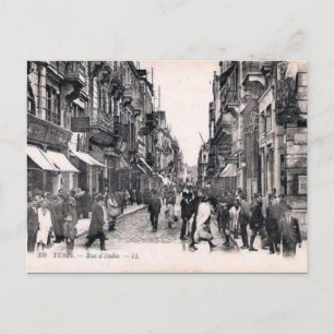 Alte Postkarte - Rue d'Italie, Tunis