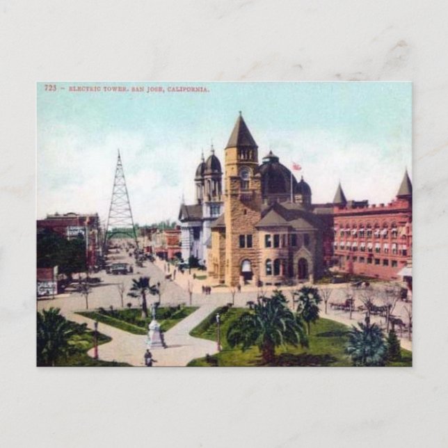 Alte Postkarte - San Jose, Kalifornien (Vorderseite)
