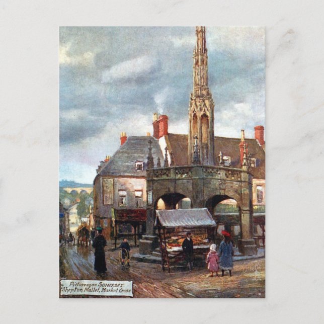 Alte Postkarte - Shepton Mallet, Somerset (Vorderseite)