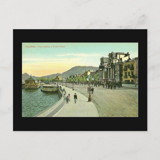 Alte Postkarte, Sizilien, Palermo Postkarte (Vorderseite)