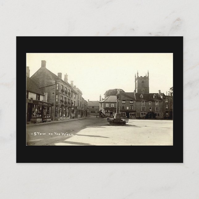 Alte Postkarte, "Stow-the-World" Postkarte (Vorderseite)