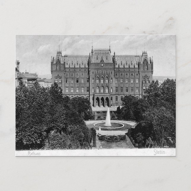 Alte Postkarte - Szczecin/Stettin, Polen (Vorderseite)