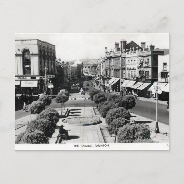 Alte Postkarte - Taunton, Somerset (Vorderseite)