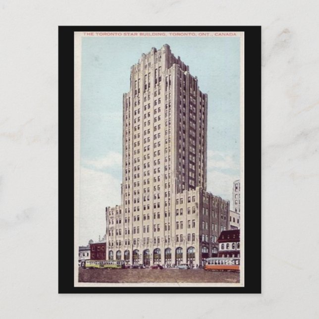 Alte Postkarte - Toronto Star Gebäude, Toronto, On (Vorderseite)