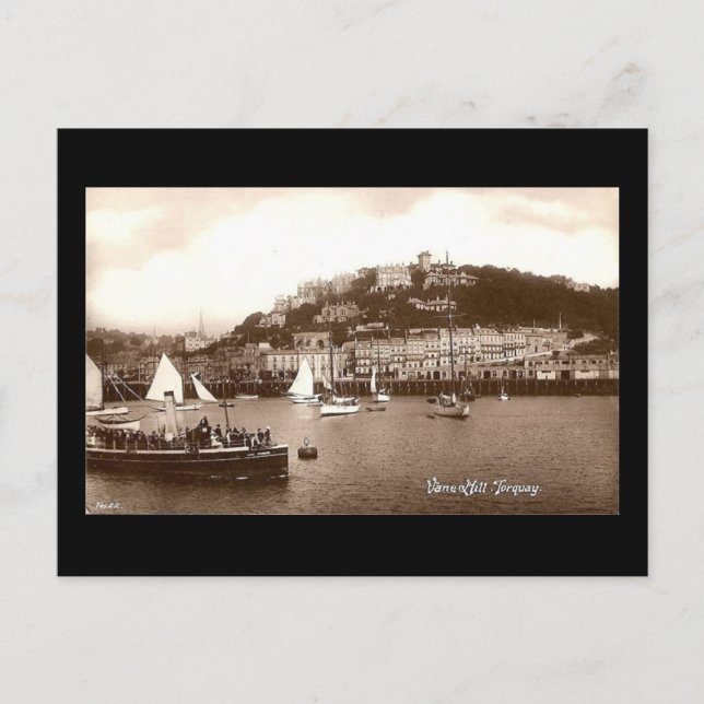 Alte Postkarte, Torquay, Devon Postkarte (Vorderseite)