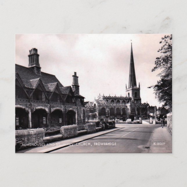 Alte Postkarte - Trowbridge, Wiltshire (Vorderseite)
