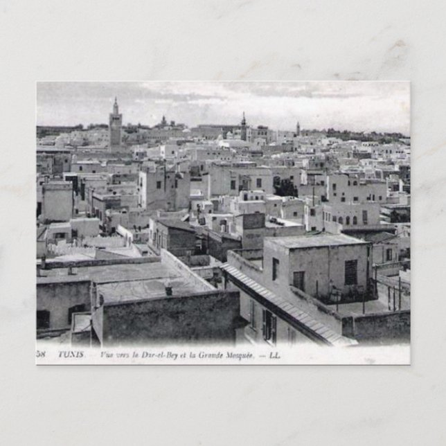 Alte Postkarte - Tunis (Vorderseite)