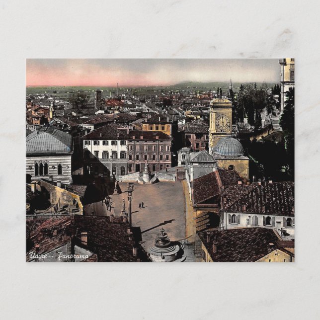 Alte Postkarte - Udine, Italien (Vorderseite)