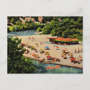 Alte Postkarte vom Russian River Beach