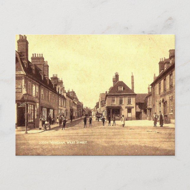 Alte Postkarte - Wareham, Dorset (Vorderseite)