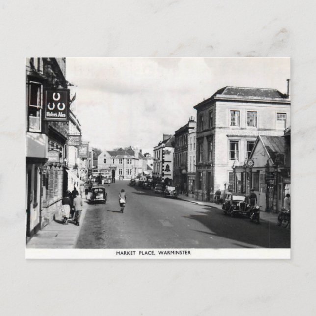 Alte Postkarte - Warminster, Wiltshire (Vorderseite)