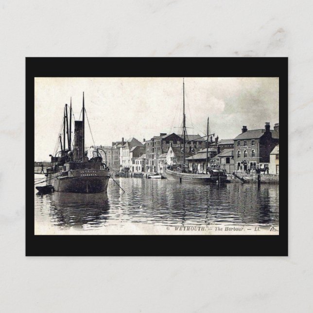 Alte Postkarte - Weymouth, Dorset (Vorderseite)