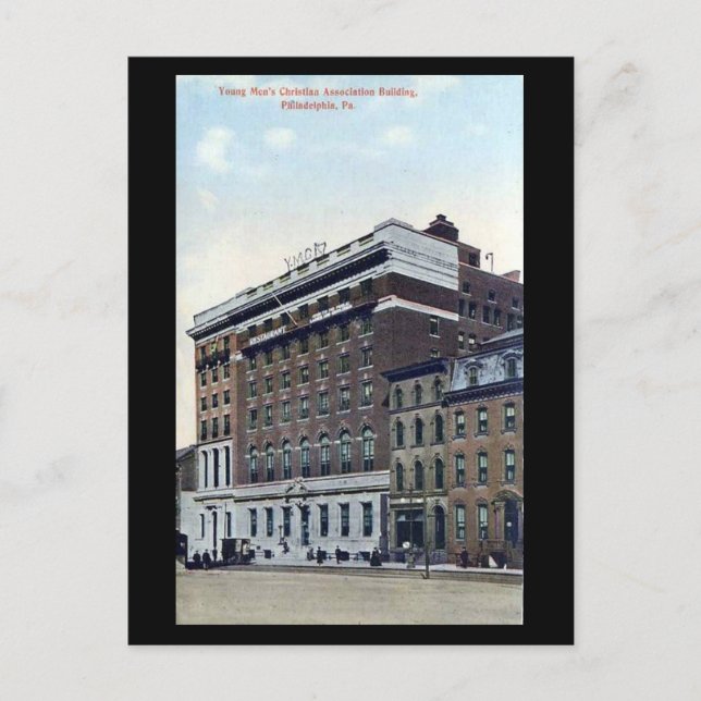 Alte Postkarte - YMCA, Philadelphia PA (Vorderseite)