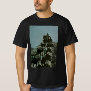 Alte Postkutsche der Plains von Remington T-Shirt