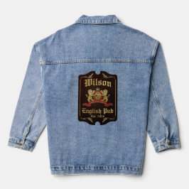 Alte Pub-Schilder, Wilson Jeansjacke