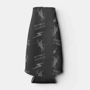 Alte Punks Die nie Skeleton Rock auf gotisch Flaschenkühler