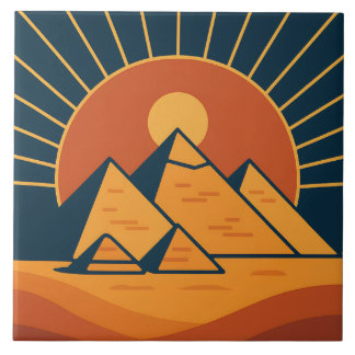 Alte Pyramiden Majestic Keramik Kunst Fliese