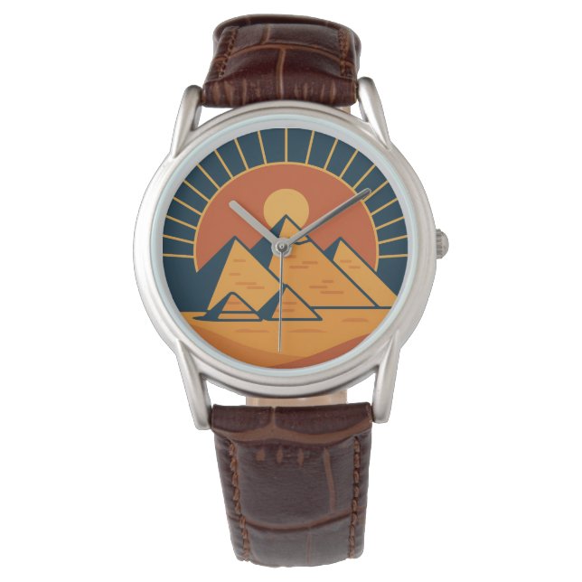 Alte Pyramiden Majestic Watch Art Armbanduhr (Vorderseite)