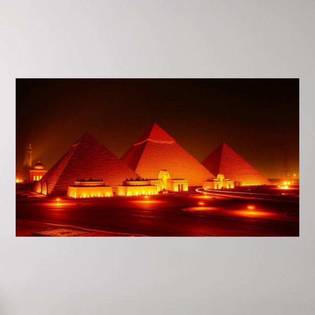 Alte Pyramiden Poster (Vorne)