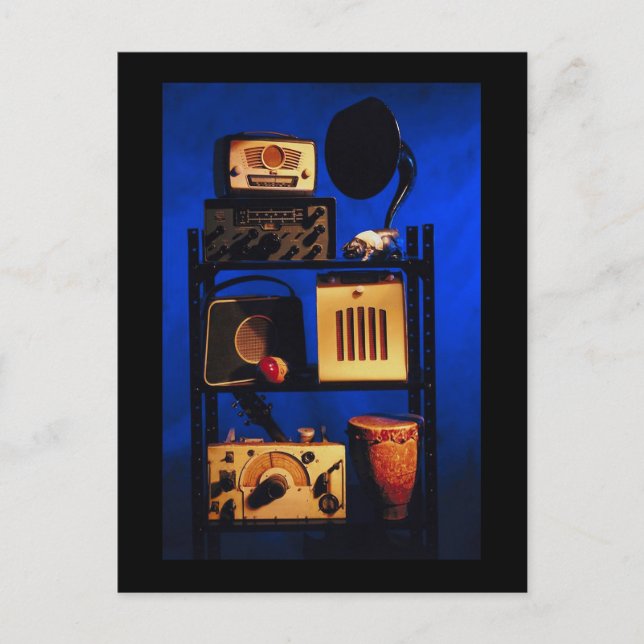 Alte Radios Postkarte (Vorderseite)