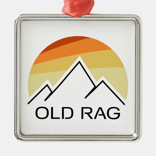 Alte Rag Mountain Retro Ornament Aus Metall (Vorne)
