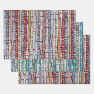 Alte Rag-Rugs Geschenkpapier Set