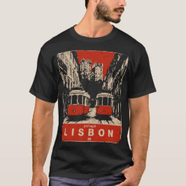 Alte Rails: Lissabon in Linien T-Shirt