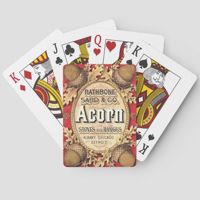 Alte Rathbone u. Sard Spielkarten (Rückseite)