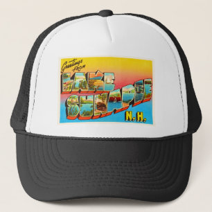 Alte Reise-Andenken See Sunapee New Hampshire-NH Truckerkappe