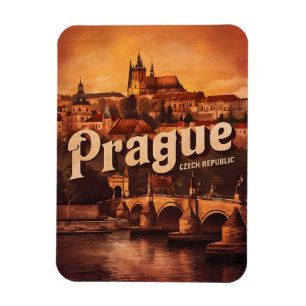 alte Reiseandenken Prag Tschechische Republik Gesc Magnet