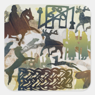 Alte Reisende 1995 Quadratischer Aufkleber