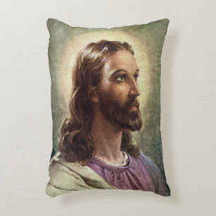 Alte religiöse Darstellung, Jesus-Christus-Porträt Dekokissen