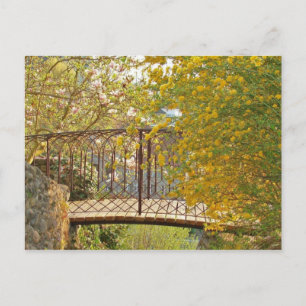 Alte romantische Brücke in Bregenz in Vorarlberg Postkarte
