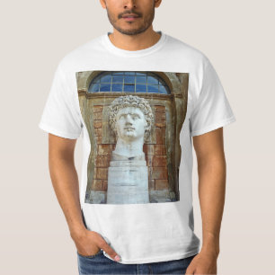 Alte römische Kriegerin lateinische Skulptur Männe T-Shirt