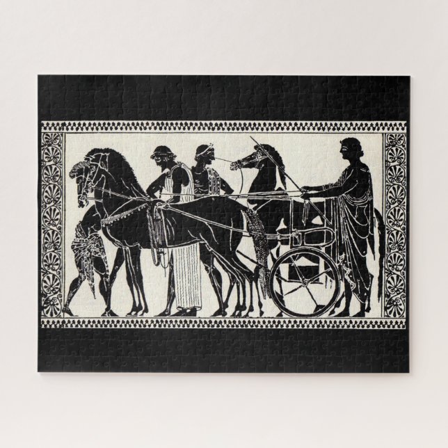alte römische Männer und Pferde (Horizontal)