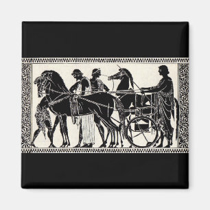 alte römische Männer und Pferde Magnet