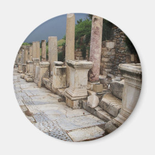 Alte römische Straße in der Stadt von Ephesus, d Magnet