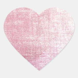 Alte rosa rustikale Seidenstoffe abgenutzt Herz-Aufkleber