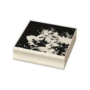 Alte Rose Gummistempel