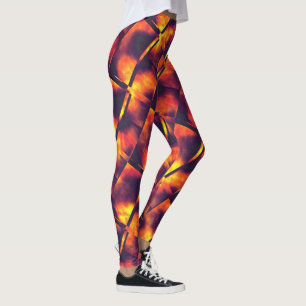 Alte rostige große Teller in den Farben von Dezemb Leggings