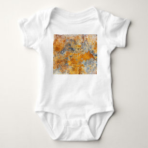 Alte Roststruktur, grunge metallischer Hintergrund Baby Strampler