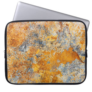 Alte Roststruktur, grunge metallischer Hintergrund Laptopschutzhülle