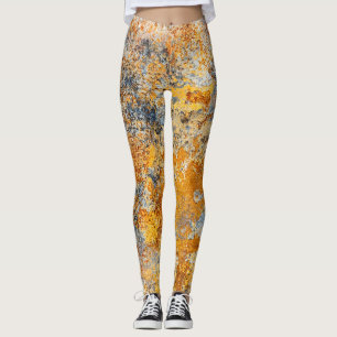 Alte Roststruktur, grunge metallischer Hintergrund Leggings