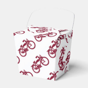 Alte rote Fahrräder bevorzugen Box Geschenkschachtel