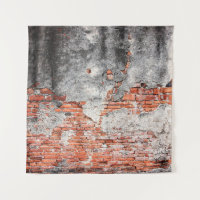 Alte rote Ziegelmauer grob von altem Tempel in Ayu