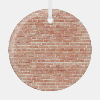 Alte, rote Ziegelmauer. Ornament Aus Glas