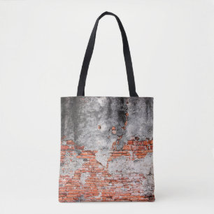 Alte rote Ziegelmauer rau aus dem alten Tempel in Tasche